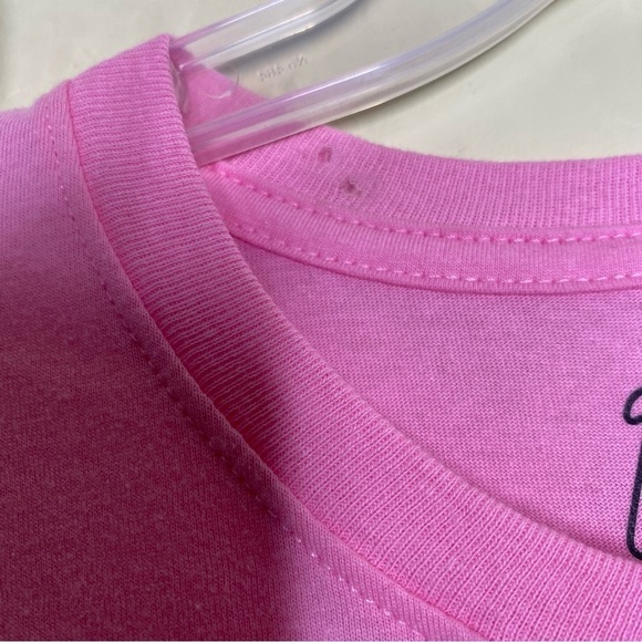 Barbie Doll Pink Graphic Striped Bathing Suit T-Shirt Tee Iconic Size Large L - Picture 5 of 9
